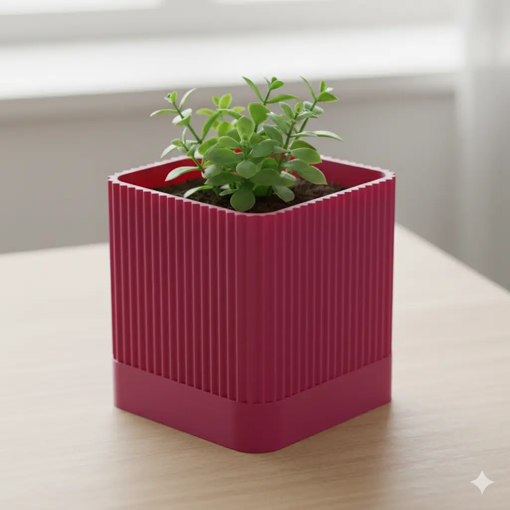 The Crimsom Quad Flute Planter 