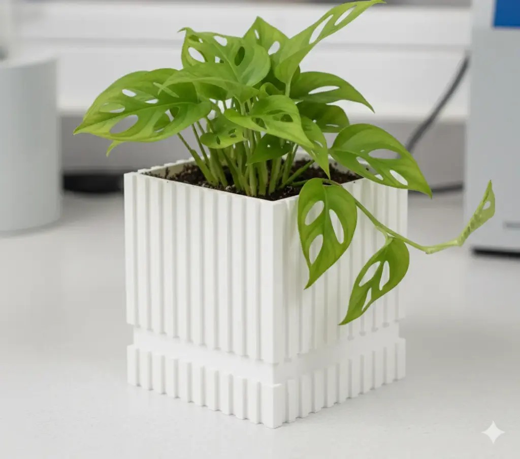 The Square Double - Band Planter 
