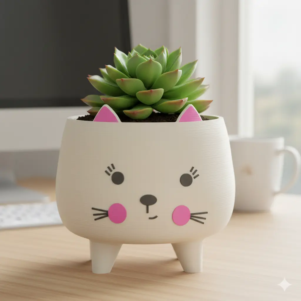 The Whisker's Cat Planter 