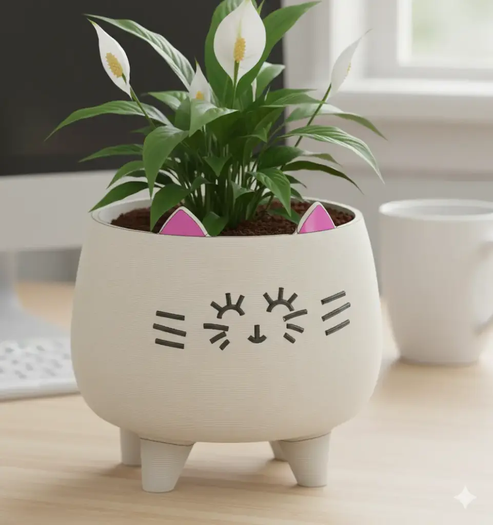 The Lash-Lined Cat Planter 