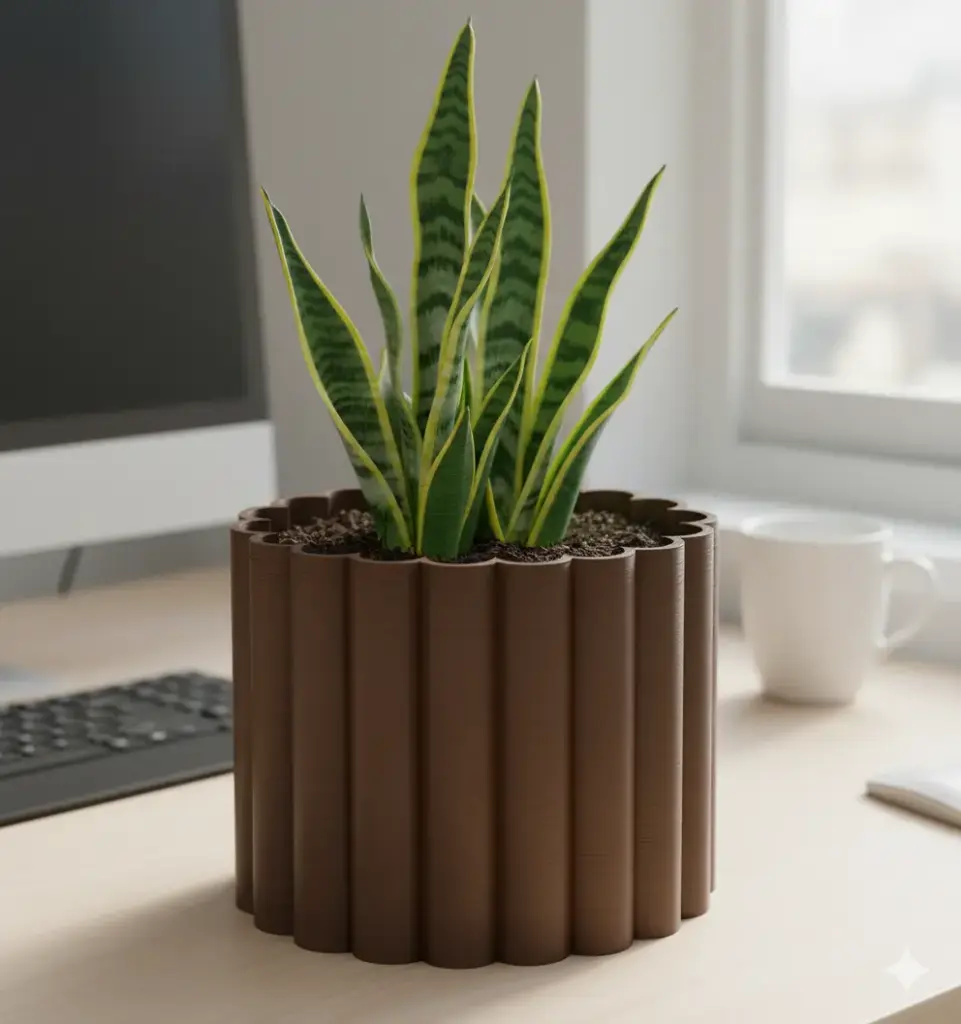 The Fluted Column Planter 