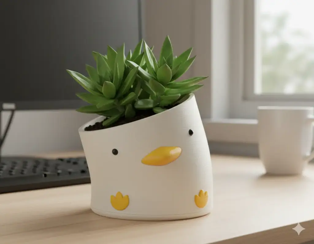 The Tilted Duck Planter 